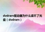 dvdram驱动器为什么读不了光盘（dvdram）