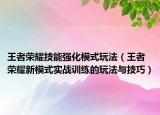 王者荣耀技能强化模式玩法（王者荣耀新模式实战训练的玩法与技巧）