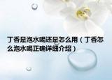 丁香是泡水喝还是怎么用（丁香怎么泡水喝正确详细介绍）