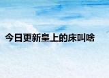 今日更新皇上的床叫啥