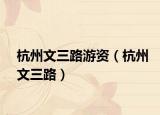 杭州文三路游资（杭州文三路）