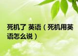 死机了 英语（死机用英语怎么说）