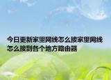 今日更新家里网线怎么接家里网线怎么接到各个地方路由器