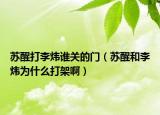 苏醒打李炜谁关的门（苏醒和李炜为什么打架啊）