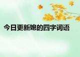 今日更新媳的四字词语
