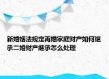 新婚姻法规定再婚家庭财产如何继承二婚财产继承怎么处理
