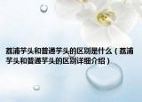 荔浦芋头和普通芋头的区别是什么（荔浦芋头和普通芋头的区别详细介绍）
