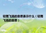 轻舞飞扬的意思表示什么（轻舞飞扬的意思）