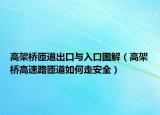 高架桥匝道出口与入口图解（高架桥高速路匝道如何走安全）