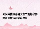 武汉碧桂园海昌天蓝二期房子需要注意什么谁能说出来