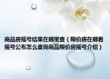 商品房摇号结果在哪里查（限价房在哪看摇号公布怎么查询商品限价房摇号介绍）