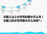 衣服上沾上水性笔的墨水怎么洗（衣服上的水性笔墨水怎么洗掉?）