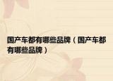 国产车都有哪些品牌（国产车都有哪些品牌）