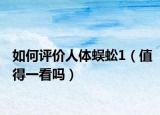 如何评价人体蜈蚣1（值得一看吗）