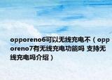 opporeno6可以无线充电不（opporeno7有无线充电功能吗 支持无线充电吗介绍）