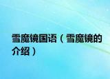 雪魔镜国语（雪魔镜的介绍）