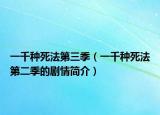 一千种死法第三季（一千种死法第二季的剧情简介）