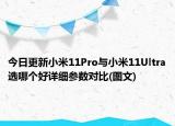 今日更新小米11Pro与小米11Ultra选哪个好详细参数对比(图文)