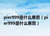 pier999是什么意思（pier999是什么意思）