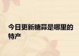 今日更新糖蒜是哪里的特产