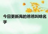 今日更新禹的爸爸叫啥名字