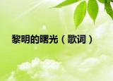 黎明的曙光（歌词）