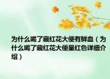 为什么喝了藏红花大便有鲜血（为什么喝了藏红花大便呈红色详细介绍）