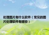 处理图片有什么软件（常见的图片处理软件有哪些）