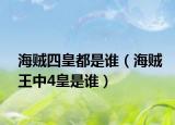 海贼四皇都是谁（海贼王中4皇是谁）