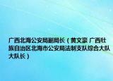 广西北海公安局副局长（黄文豪 广西壮族自治区北海市公安局法制支队综合大队大队长）