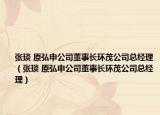 张琰 原弘申公司董事长环茂公司总经理（张琰 原弘申公司董事长环茂公司总经理）