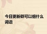 今日更新僻可以组什么词语