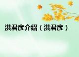 洪君彦介绍（洪君彦）