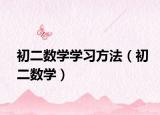 初二数学学习方法（初二数学）