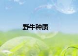 野牛种质