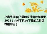 小米手机qq下载的文件保存在哪里2021（小米手机qq下载的文件保存在哪里）