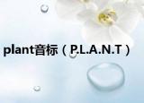 plant音标（P.L.A.N.T）