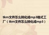 tkm文件怎么转化成mp3格式工厂（tkm文件怎么转化成mp3）