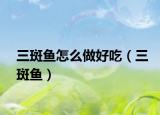 三斑鱼怎么做好吃（三斑鱼）