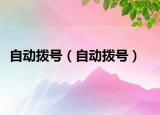 自动拨号（自动拨号）