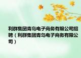 利群集团青岛电子商务有限公司招聘（利群集团青岛电子商务有限公司）