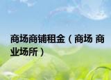 商场商铺租金（商场 商业场所）