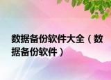 数据备份软件大全（数据备份软件）