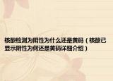 核酸检测为阴性为什么还是黄码（核酸已显示阴性为何还是黄码详细介绍）
