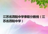江苏省泗阳中学录取分数线（江苏省泗阳中学）