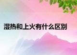 湿热和上火有什么区别