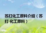 苏打化工原料介绍（苏打 化工原料）