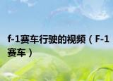 f-1赛车行驶的视频（F-1赛车）
