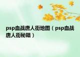 psp血战唐人街地图（psp血战唐人街秘籍）