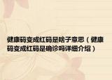 健康码变成红码是啥子意思（健康码变成红码是确诊吗详细介绍）